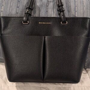Michael Kors Black Pebbled Leather Tote